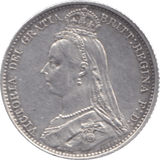 1887 SIXPENCE ( EF ) 6 - Sixpence - Cambridgeshire Coins