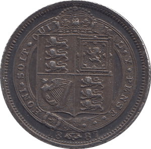 1887 SIXPENCE ( EF ) F - Sixpence - Cambridgeshire Coins