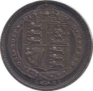 1887 SIXPENCE ( EF ) F - Sixpence - Cambridgeshire Coins