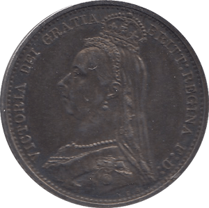 1887 SIXPENCE ( EF ) G - Sixpence - Cambridgeshire Coins