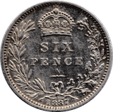 1887 SIXPENCE ( EF ) - Sixpence - Cambridgeshire Coins
