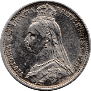 1887 SIXPENCE ( EF ) - Sixpence - Cambridgeshire Coins