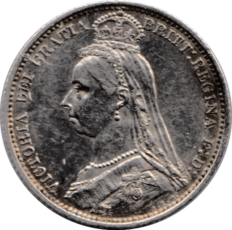 1887 SIXPENCE ( EF ) - Sixpence - Cambridgeshire Coins