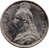 1887 SIXPENCE ( EF ) - Sixpence - Cambridgeshire Coins