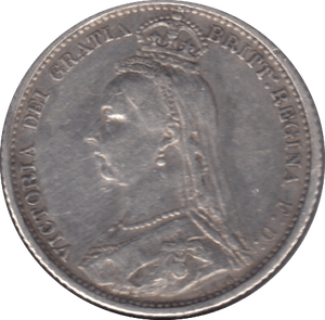 1887 SIXPENCE ( GVF ) 10 - Sixpence - Cambridgeshire Coins