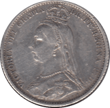 1887 SIXPENCE ( GVF ) 10 - Sixpence - Cambridgeshire Coins