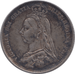 1887 SIXPENCE ( GVF ) 10 - Sixpence - Cambridgeshire Coins