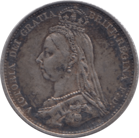 1887 SIXPENCE ( GVF ) 10 - Sixpence - Cambridgeshire Coins