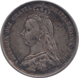 1887 SIXPENCE ( GVF ) 10 - Sixpence - Cambridgeshire Coins