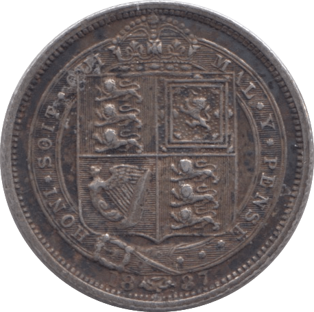 1887 SIXPENCE ( GVF ) 10 - Sixpence - Cambridgeshire Coins
