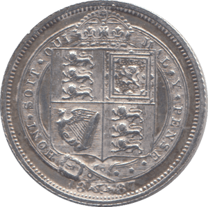1887 SIXPENCE ( GVF ) 2 - Sixpence - Cambridgeshire Coins