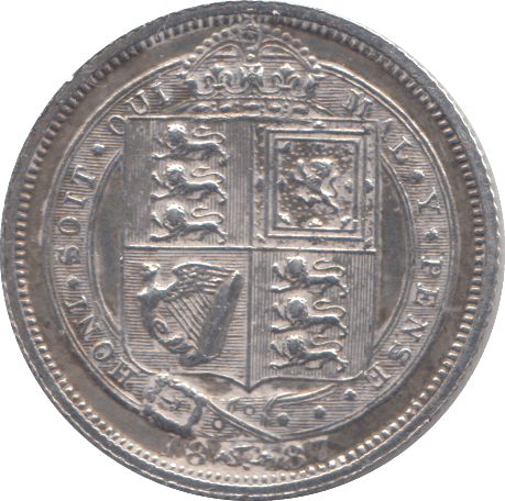 1887 SIXPENCE ( GVF ) 2 - Sixpence - Cambridgeshire Coins