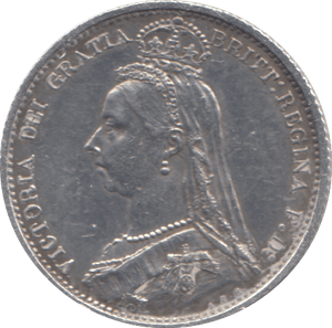 1887 SIXPENCE ( GVF ) 2 - Sixpence - Cambridgeshire Coins