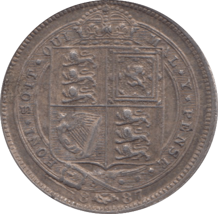1887 SIXPENCE ( GVF ) 31 A - Sixpence - Cambridgeshire Coins