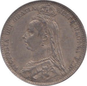 1887 SIXPENCE ( GVF ) 31 A - Sixpence - Cambridgeshire Coins