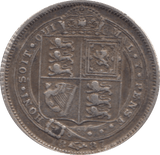 1887 SIXPENCE ( GVF ) 31 B - Sixpence - Cambridgeshire Coins