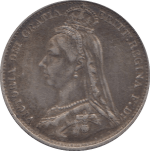 1887 SIXPENCE ( GVF ) 31 B - Sixpence - Cambridgeshire Coins