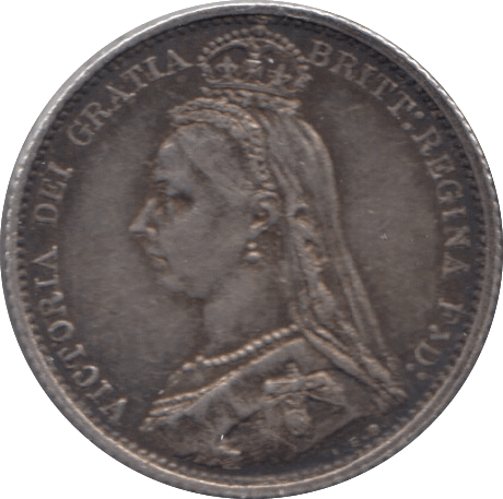 1887 SIXPENCE ( GVF ) 3 - Sixpence - Cambridgeshire Coins