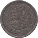 1887 SIXPENCE (GVF) 4 - Sixpence - Cambridgeshire Coins