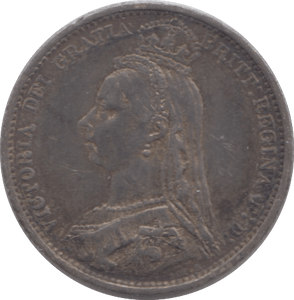 1887 SIXPENCE (GVF) 4 - Sixpence - Cambridgeshire Coins