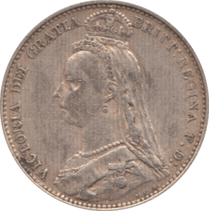 1887 SIXPENCE ( GVF ) 4 - Sixpence - Cambridgeshire Coins