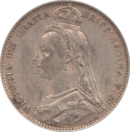 1887 SIXPENCE ( GVF ) 4 - Sixpence - Cambridgeshire Coins