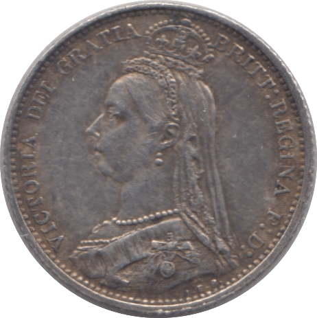 1887 SIXPENCE (GVF) 5 - Sixpence - Cambridgeshire Coins