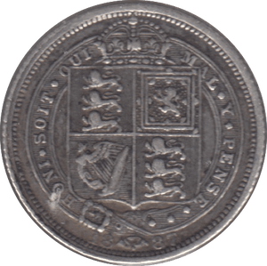 1887 SIXPENCE ( GVF ) 6 - Sixpence - Cambridgeshire Coins