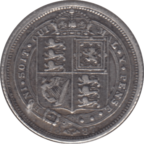 1887 SIXPENCE ( GVF ) 6 - Sixpence - Cambridgeshire Coins