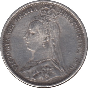 1887 SIXPENCE ( GVF ) 8 - Sixpence - Cambridgeshire Coins