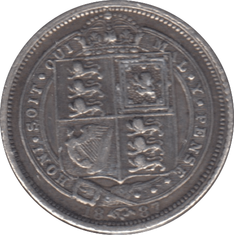 1887 SIXPENCE ( GVF ) 8 - Sixpence - Cambridgeshire Coins