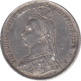 1887 SIXPENCE ( GVF ) 9 - Sixpence - Cambridgeshire Coins