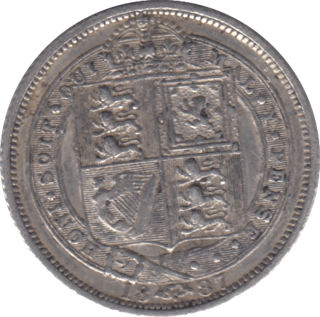 1887 SIXPENCE ( GVF ) 9 - Sixpence - Cambridgeshire Coins