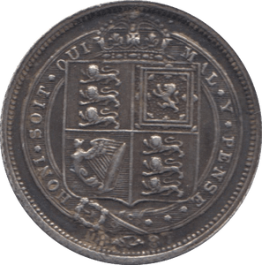 1887 SIXPENCE ( GVF ) B 11 - Sixpence - Cambridgeshire Coins