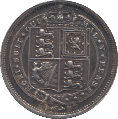 1887 SIXPENCE ( GVF ) B 11 - Sixpence - Cambridgeshire Coins