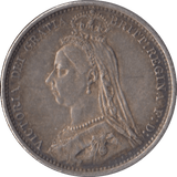 1887 SIXPENCE ( GVF ) - Sixpence - Cambridgeshire Coins