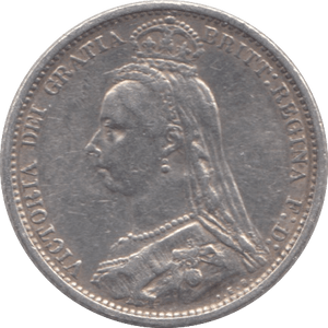 1887 SIXPENCE ( GVF ) - Sixpence - Cambridgeshire Coins