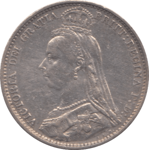 1887 SIXPENCE ( GVF ) - Sixpence - Cambridgeshire Coins