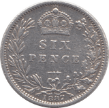 1887 SIXPENCE ( GVF ) - Sixpence - Cambridgeshire Coins