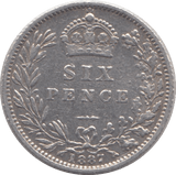 1887 SIXPENCE ( GVF ) - Sixpence - Cambridgeshire Coins