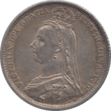 1887 SIXPENCE JUBILEE HEAD ( GVF ) 15 - Sixpence - Cambridgeshire Coins
