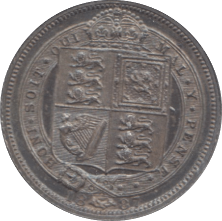 1887 SIXPENCE ( UNC ) 1 - Sixpence - Cambridgeshire Coins