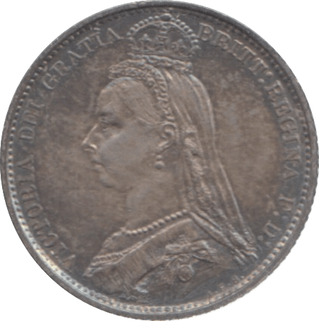 1887 SIXPENCE ( UNC ) 1 - Sixpence - Cambridgeshire Coins
