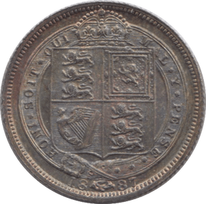 1887 SIXPENCE ( UNC ) 4 - Sixpence - Cambridgeshire Coins