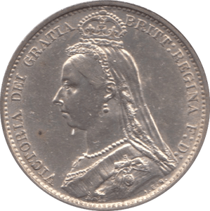 1887 SIXPENCE ( UNC ) A 11 - Sixpence - Cambridgeshire Coins