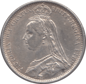 1887 SIXPENCE ( UNC ) - Sixpence - Cambridgeshire Coins