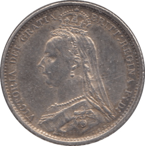 1887 SIXPENCE ( UNC ) - Sixpence - Cambridgeshire Coins