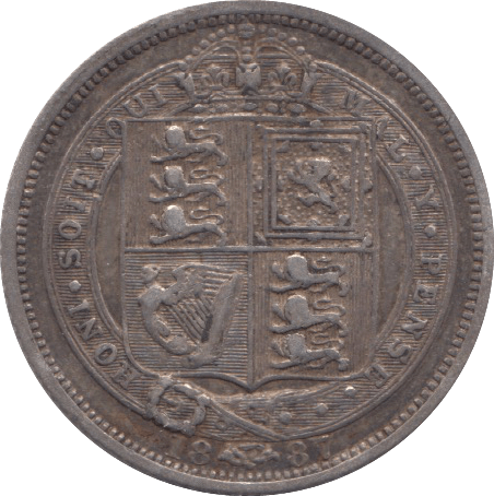 1887 SIXPENCE ( VF ) 21 - SIXPENCE - Cambridgeshire Coins