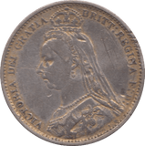 1887 SIXPENCE ( VF ) enamelled - Sixpence - Cambridgeshire Coins