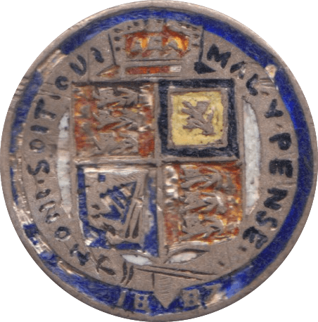 1887 SIXPENCE ( VF ) enamelled - Sixpence - Cambridgeshire Coins